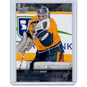 Juuse Saros Young Guns Upper Deck Rookie Card 2015/16 #464 Nashville Predators
